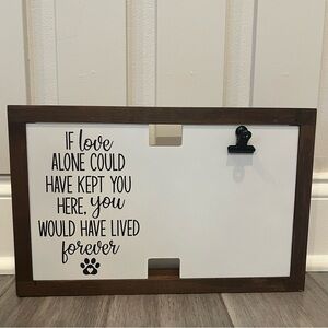 Dog Memorial gift - picture frame